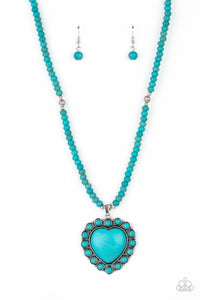 A Heart Of Stone - Blue Necklace Set