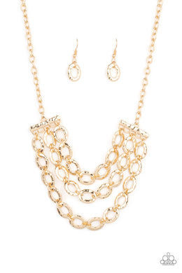 Repeat After Me - Gold Necklace Set