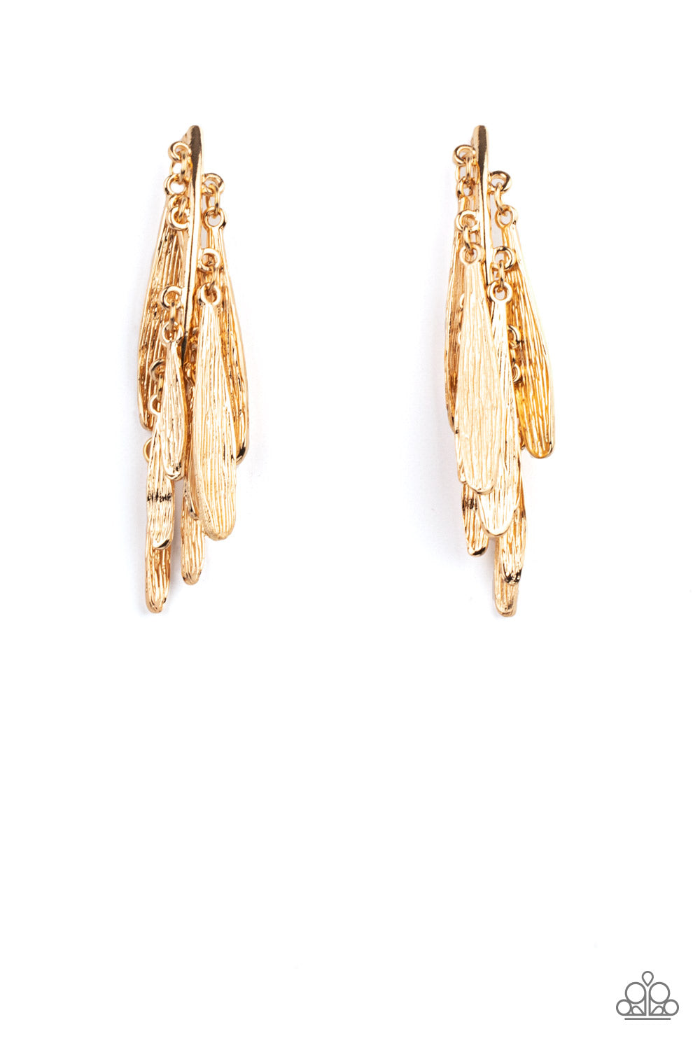 Pursuing The Plumes - Gold Earrings