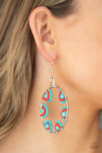 Load image into Gallery viewer, Off The Rim - Blue Earrings