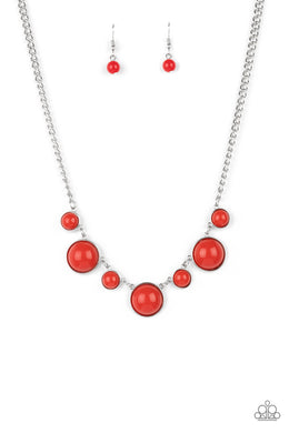 Prismatically POP-tastic - Red Necklace Set