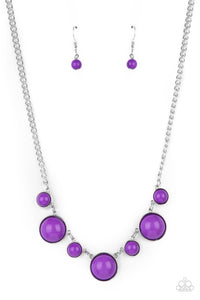 Prismatically POP-tastic - Purple Necklace Set