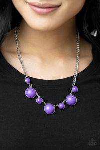 Prismatically POP-tastic - Purple Necklace Set