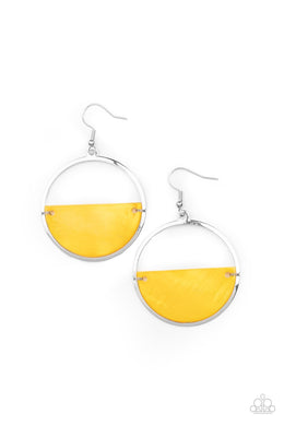 Seashore Vibes - Yellow Earrings