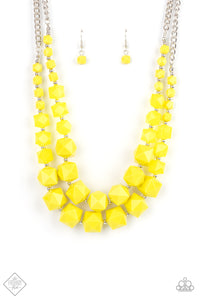 Summer Excursion Yellow Necklace Set