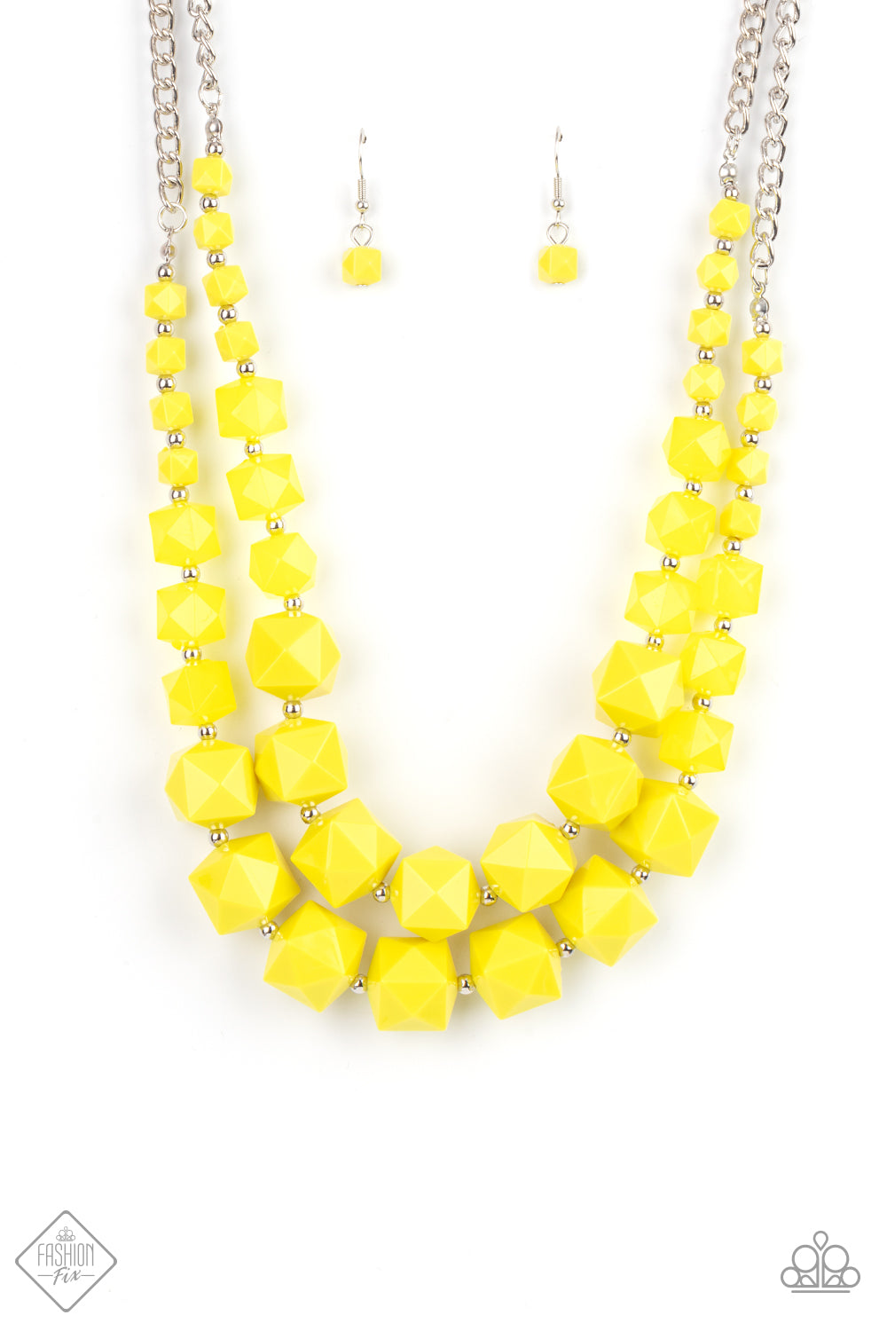 Summer Excursion Yellow Necklace Set