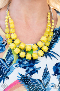 Summer Excursion Yellow Necklace Set