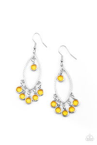 Glassy Grotto - Yellow Earrings