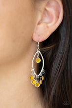 Load image into Gallery viewer, Glassy Grotto - Yellow Earrings