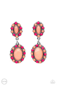 Positively Pampered - Orange Earrings