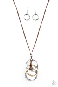 Harmonious Hardware - Brown Necklace Set