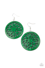 Load image into Gallery viewer, Ocean Canopy - Green Earrings