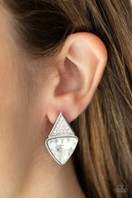 Load image into Gallery viewer, Risky Razzle - White Earrings