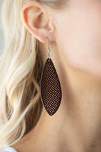 Load image into Gallery viewer, Surf Scene - Brown Earrings