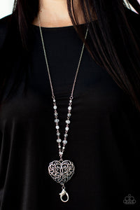 Doting Devotion - White Necklace Set