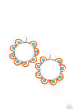 Load image into Gallery viewer, Groovy Gardens - Blue Earrings