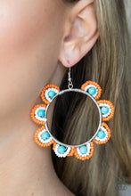 Load image into Gallery viewer, Groovy Gardens - Blue Earrings