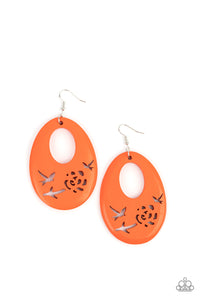 Home TWEET Home - Orange Earrings