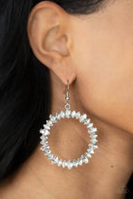 Load image into Gallery viewer, Glowing Reviews - White Earrings