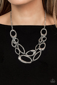 Game OVAL - Silver Necklace Set