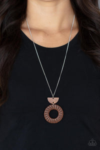 Homespun Stylist - Brown Necklace Set