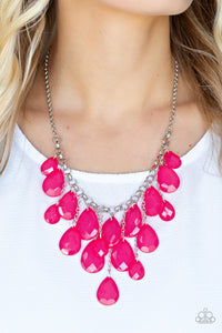 Front Row Flamboyance - Pink Necklace Set