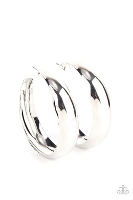 Flat Out Flawless - Silver Earrings