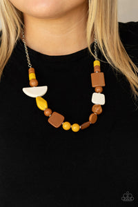 Tranquil Trendsetter - Yellow Necklace Set