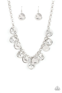 Spot On Sparkle - White Necklace Set