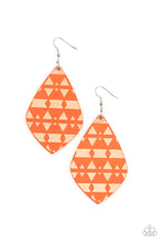 Load image into Gallery viewer, Zimbabwe Zoo - Orange Earrings