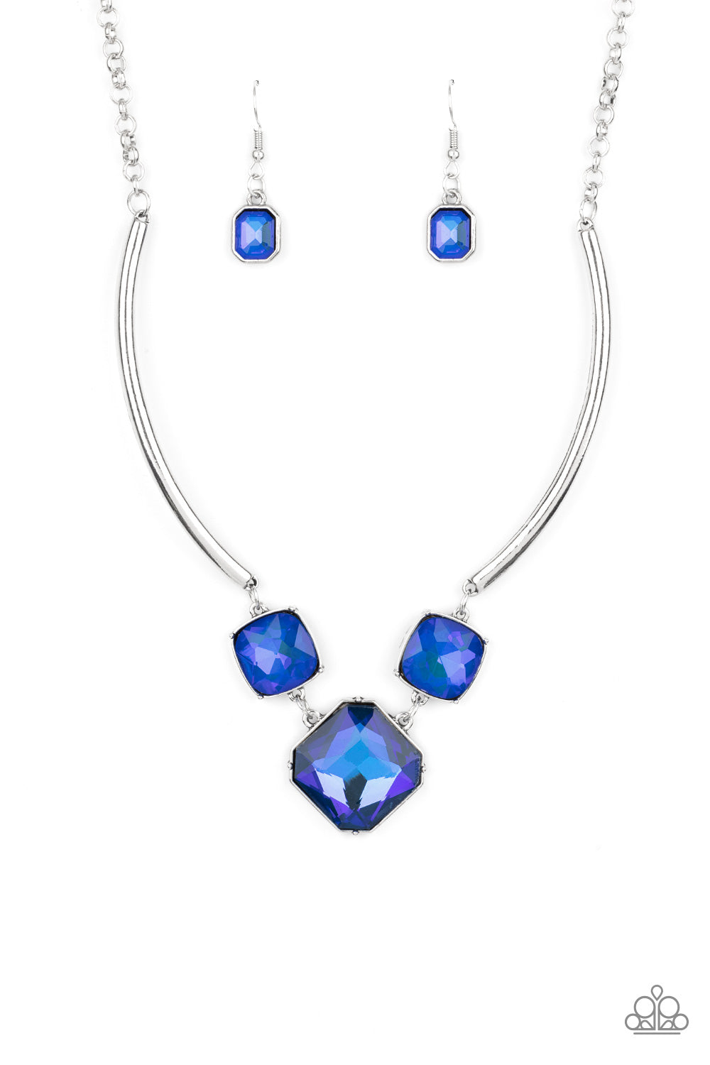 Divine IRIDESCENCE - Blue Necklace Set