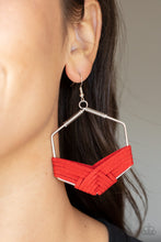 Load image into Gallery viewer, Suede Solstice - Red Earrings