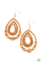 Load image into Gallery viewer, Prana Party - Brown Earrings