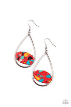 Load image into Gallery viewer, Tropical Terrazzo - Red Earrings