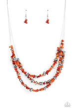 Load image into Gallery viewer, Placid Pebbles - Orange Necklace Set