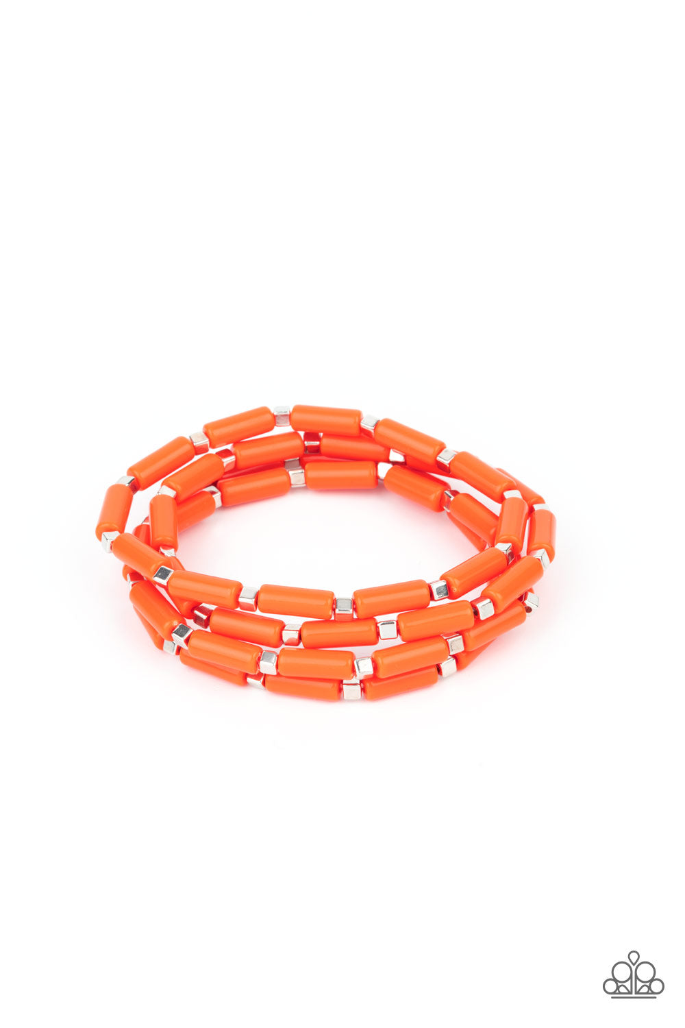 Radiantly Retro - Orange Bracelet