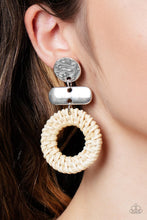 Load image into Gallery viewer, Woven Whimsicality - White Earrings