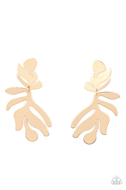 Palm Picnic - Gold Earrings