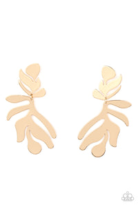 Palm Picnic - Gold Earrings