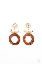 Load image into Gallery viewer, Woven Whimsicality - Gold Earrings