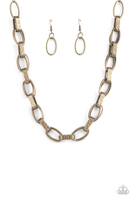 Motley In Motion - Brass Necklace Set