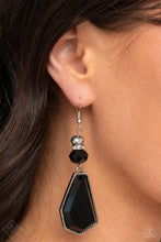 Load image into Gallery viewer, Defaced Dimension - Black Earrings