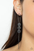 Load image into Gallery viewer, Bolo Beam - Black Earrings