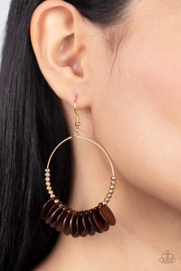 Caribbean Cocktail - Brown Earrings