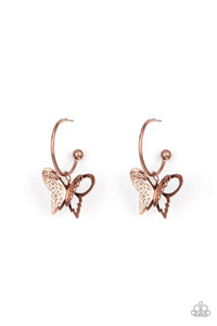 Butterfly Freestyle - Copper Earrings