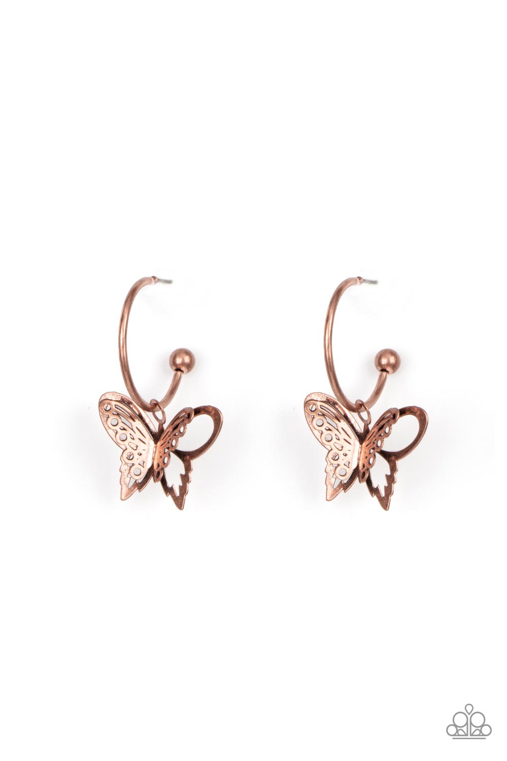 Butterfly Freestyle - Copper Earrings