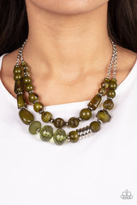 Pina Colada Paradise - Green Necklace Set