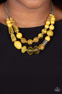 Pina Colada Paradise - Yellow Necklace Set