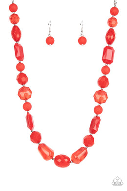 Here Today, GONDOLA Tomorrow - Red Necklace Set