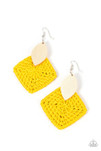 Load image into Gallery viewer, Sabbatical WEAVE - Yellow Earrings